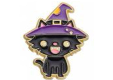 Witchy Kitty | Cat | Pins | Witch | Cute Cats |