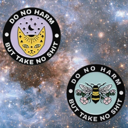 Do No Harm, Take No Shit Pins - Sunlitsage
