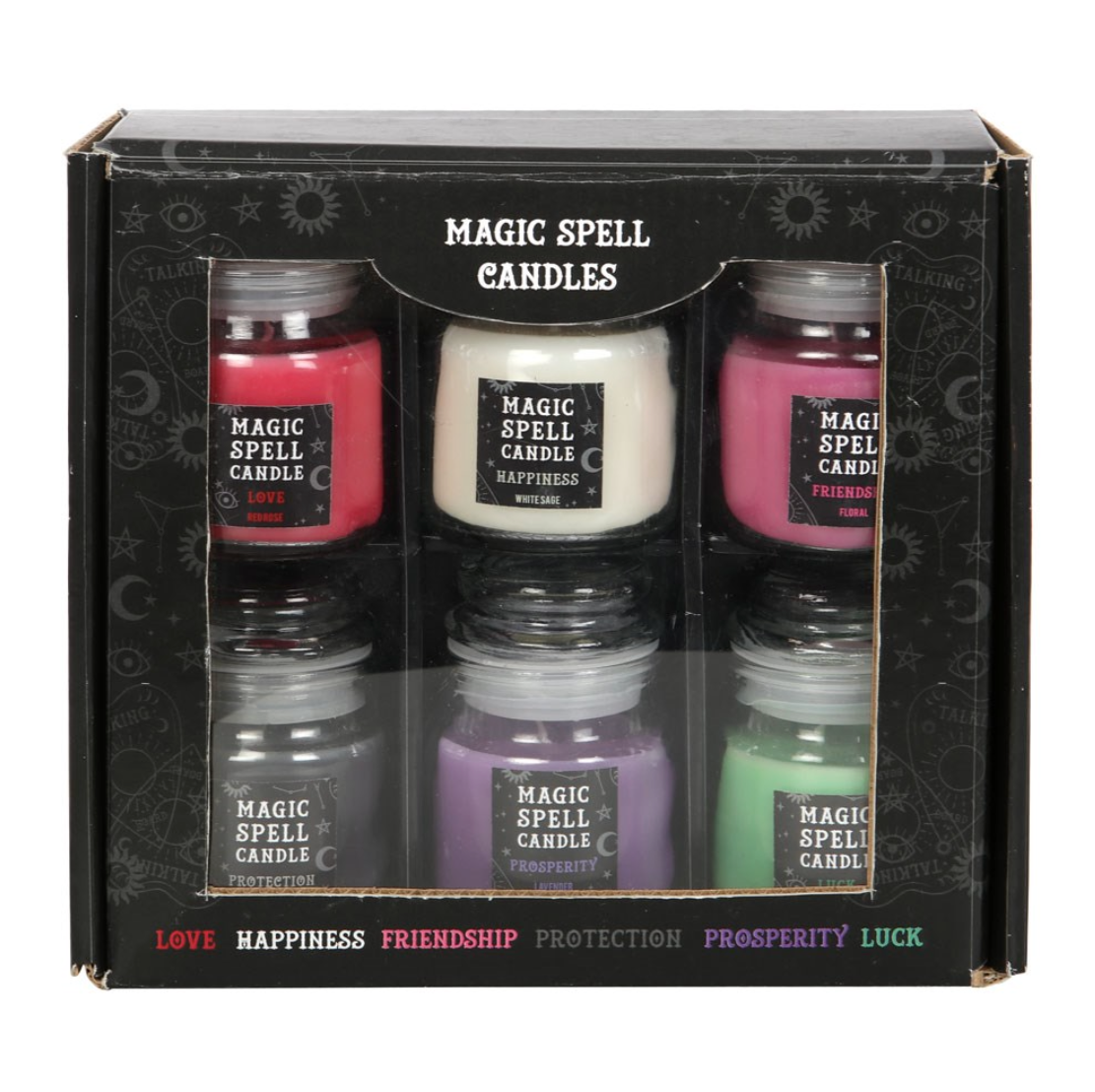 Set of 6 Magic Spell Candles Gift Set - Sunlitsage