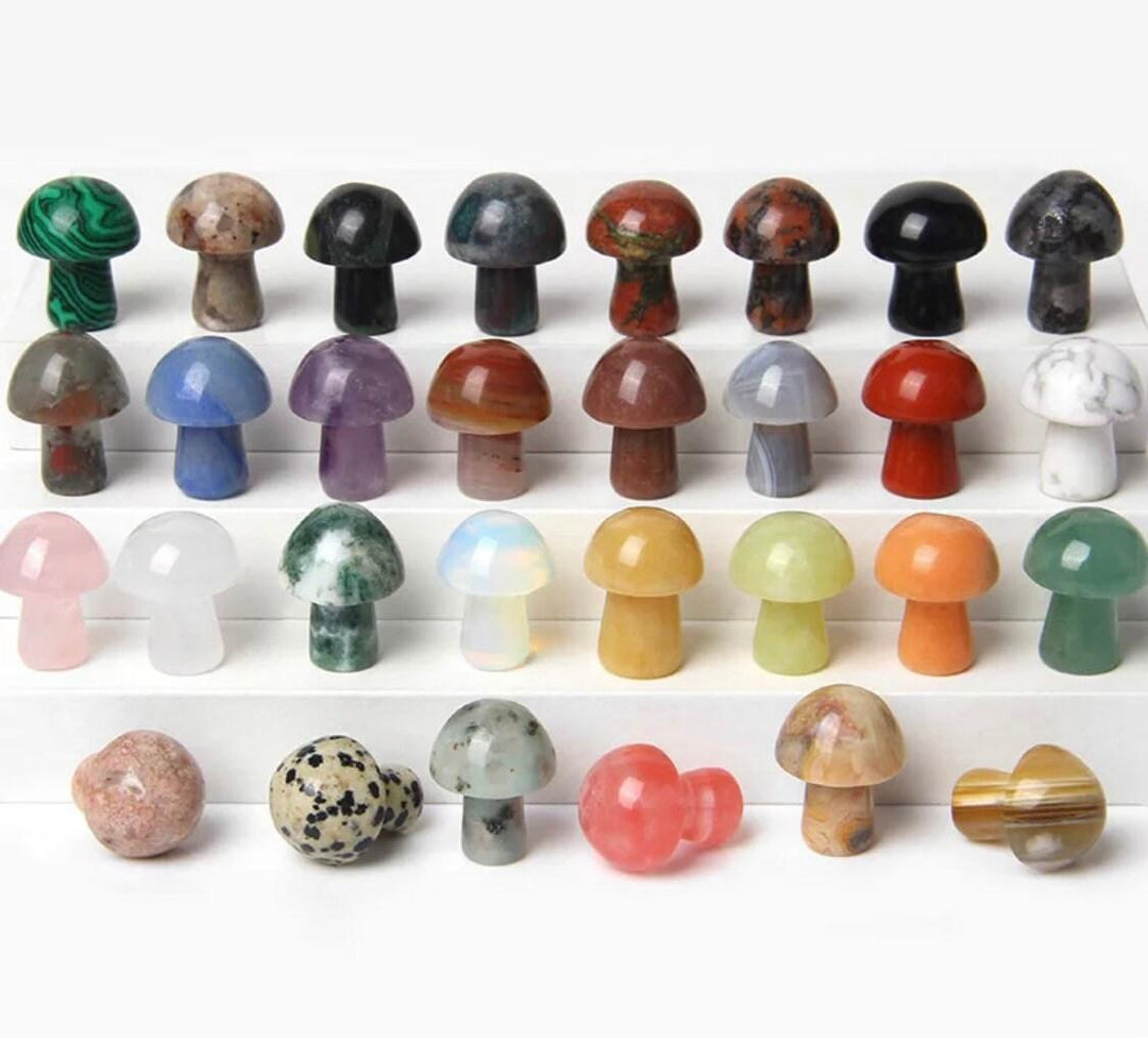 Crystal Mushrooms | Crystals | Decor | Natural stone | - Sunlitsage