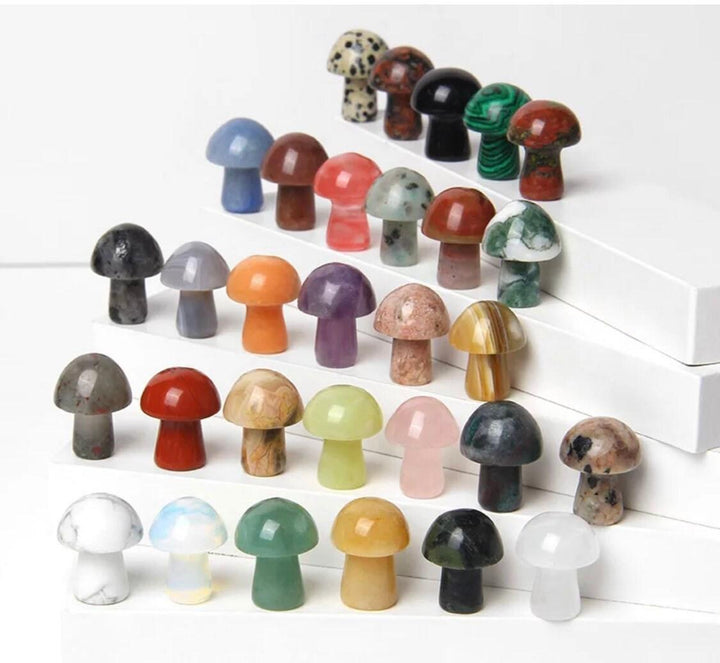 Crystal Mushrooms | Crystals | Decor | Natural stone | - Sunlitsage