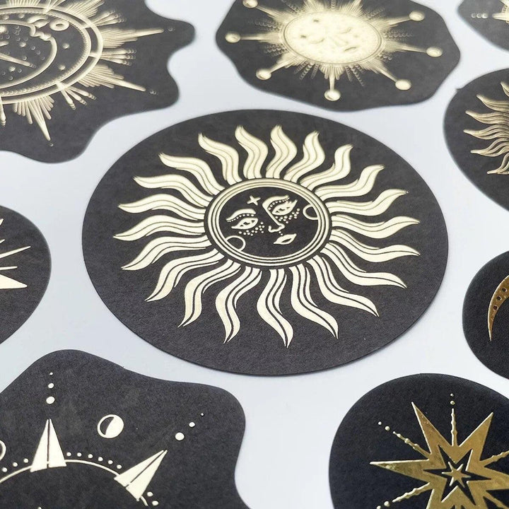 Gold Print Stickers - Sunlitsage