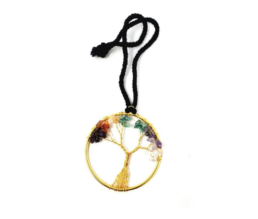Tree Of Life Car Hanger | Car Protection | Meditation | Chakra | - Sunlitsage
