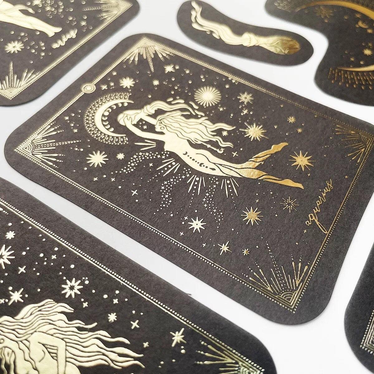 Gold Print Stickers - Sunlitsage