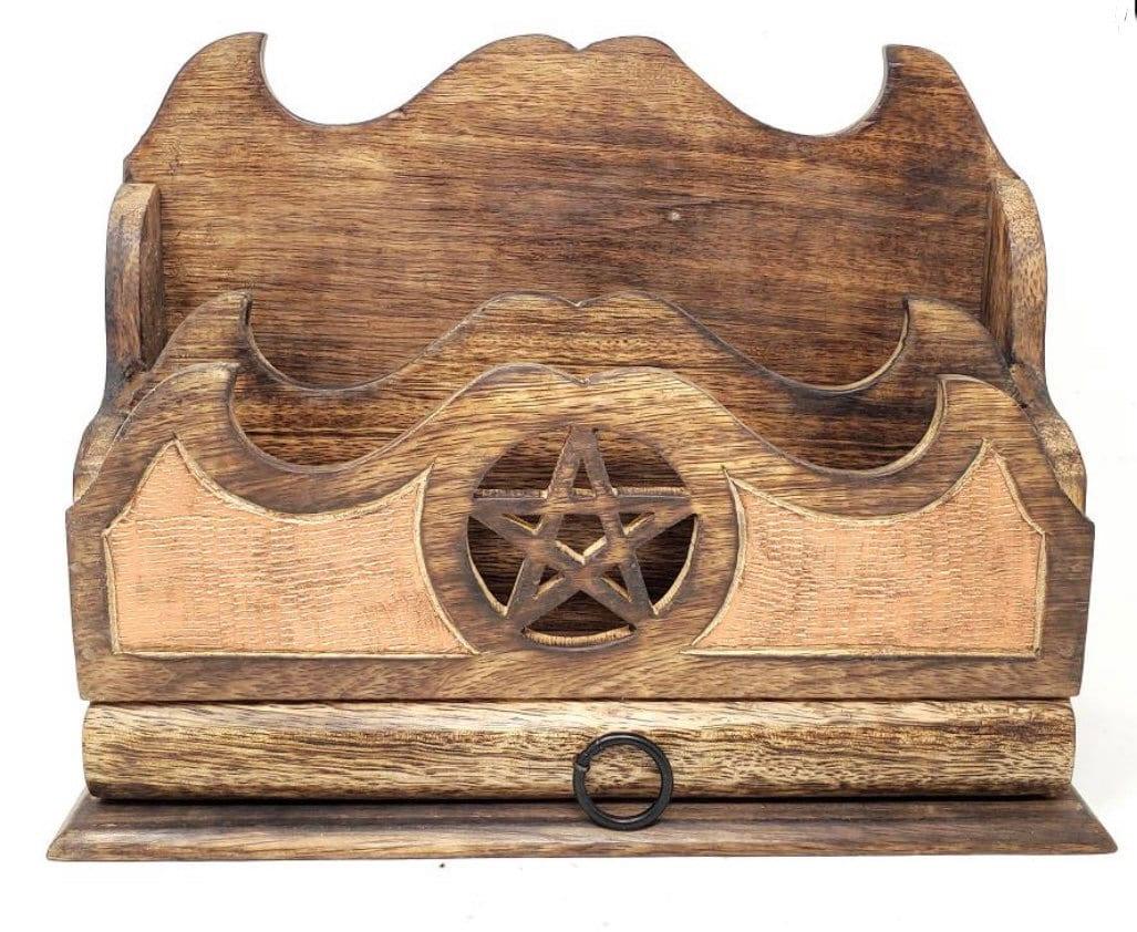 Pentagram Book Holder | Spell Book Holder | Book Display | Magick | - Sunlitsage