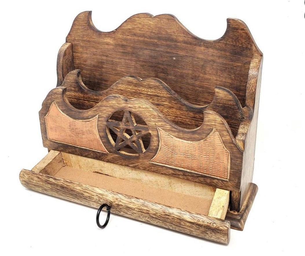 Pentagram Book Holder | Spell Book Holder | Book Display | Magick | - Sunlitsage