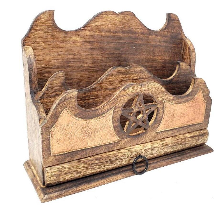 Pentagram Book Holder | Spell Book Holder | Book Display | Magick | - Sunlitsage